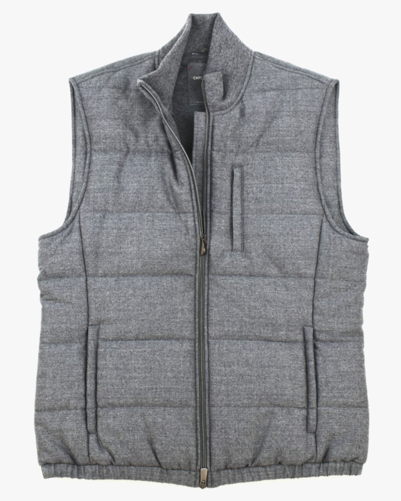 VIRGIN WOOL FLANNEL VEST