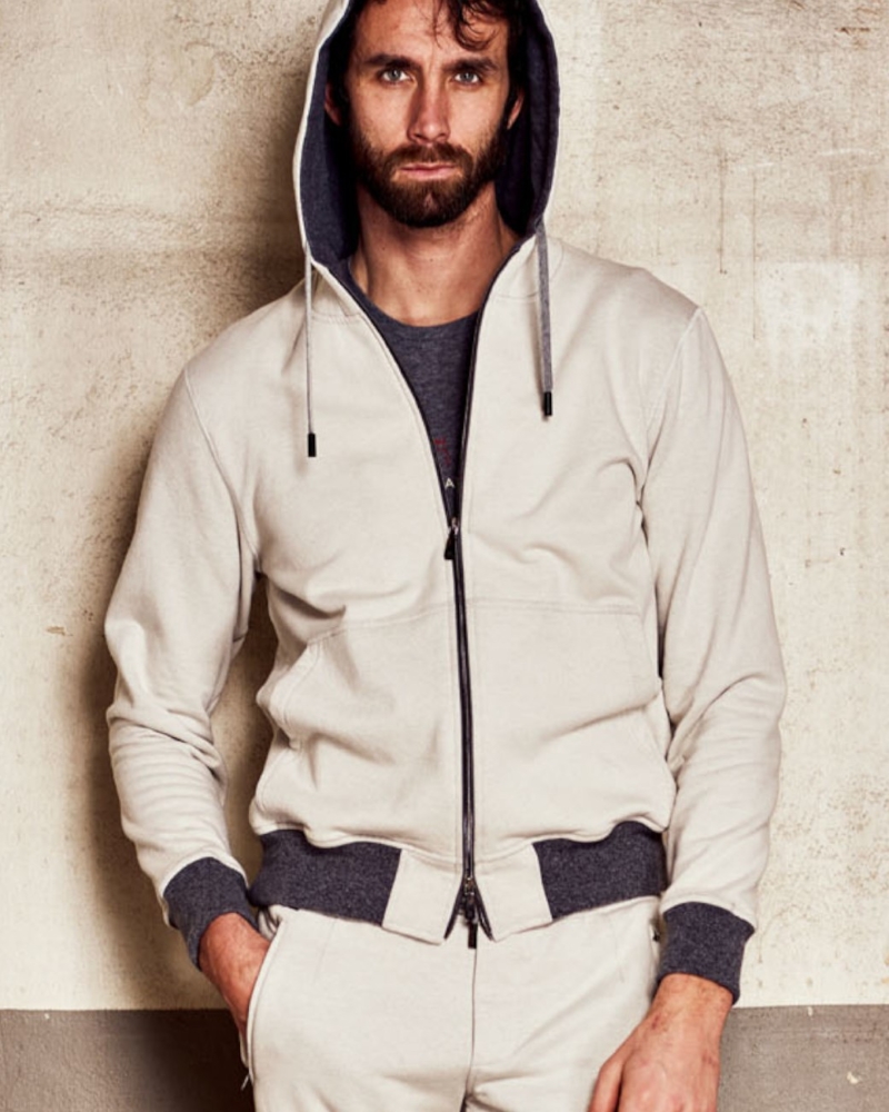 DOUBLE MELANGE FLEECE LEISURE SUIT