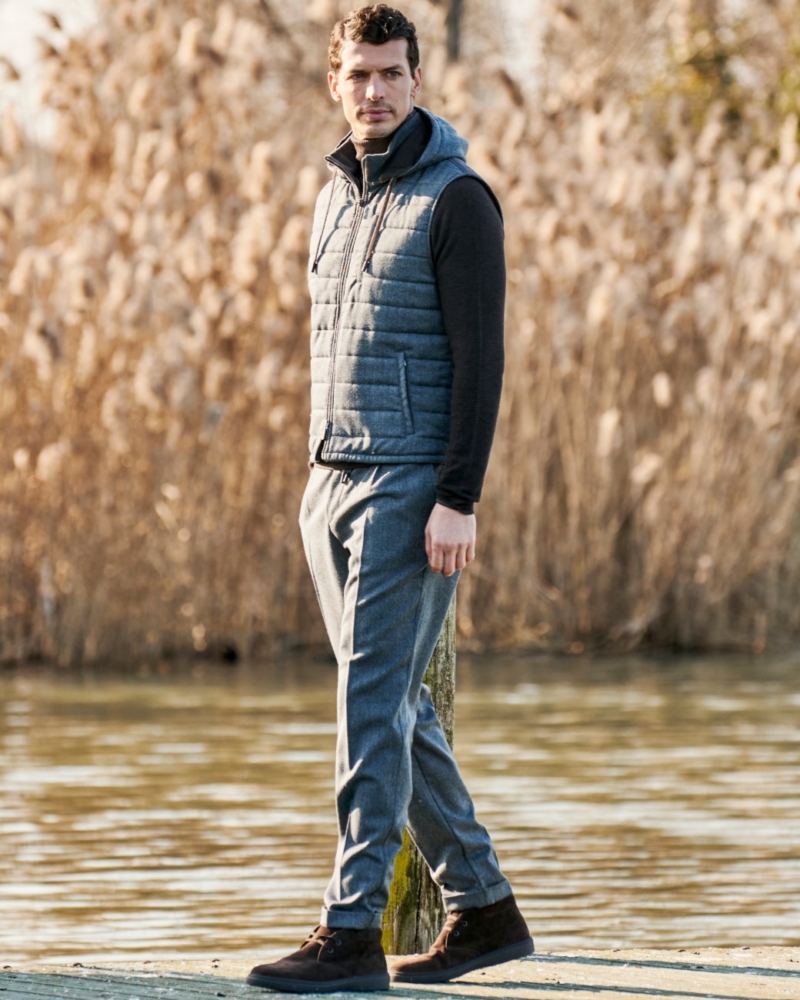 LUXURIOUS PADDED WOOLCOT VEST