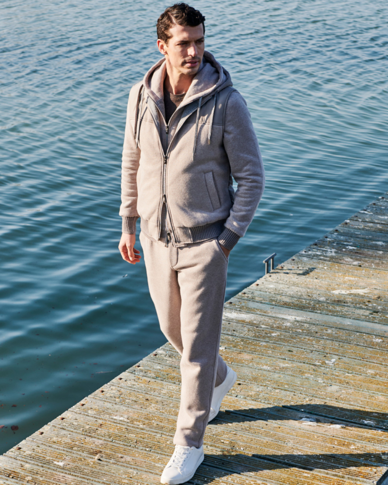 CASUAL-LUXURY CASHCOT FLEECE PADDED HOODY VEST