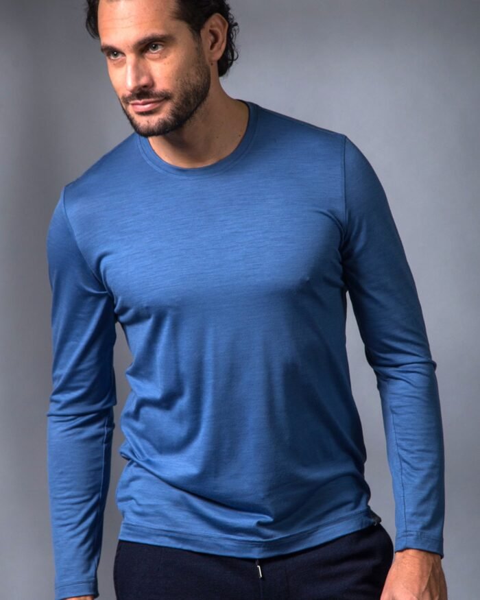WASHABLE MERINO WOOL LONG-SLEEVE T-SHIRT