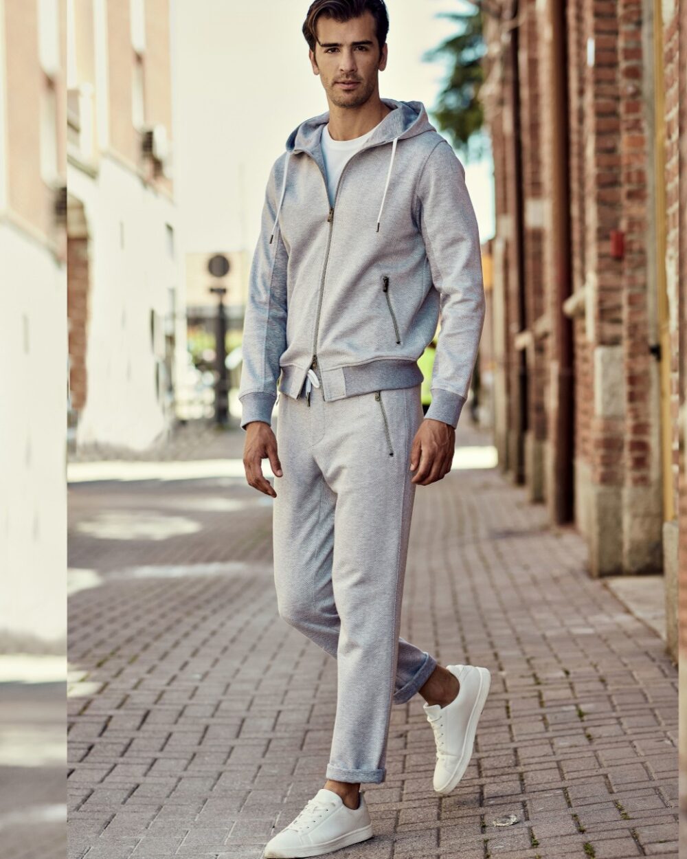 LUXURY LONG FIBER COTTON CREVRON LEISURE SET