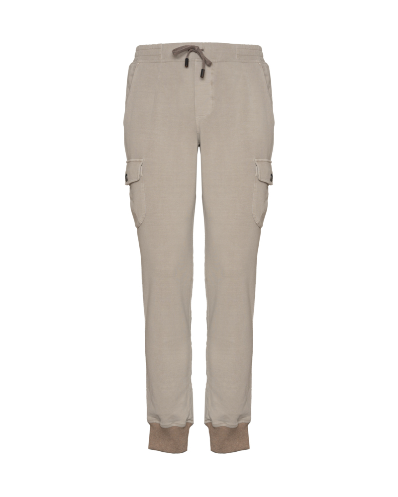 CARGO PANTS IN STRETCH COTTON JERSEY