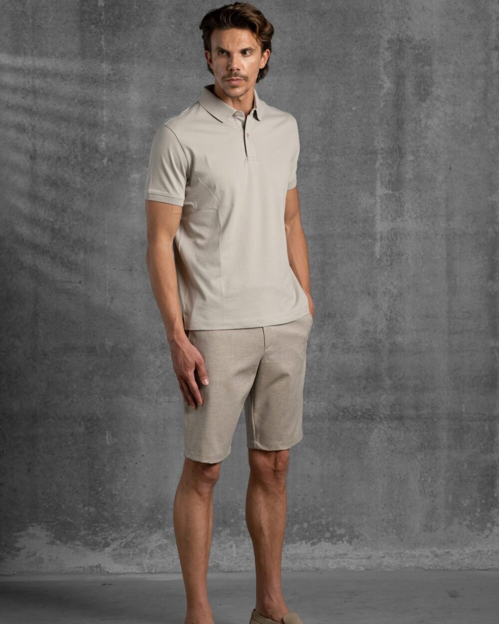 FIL-À-FIL COTTON CHINO SHORTS