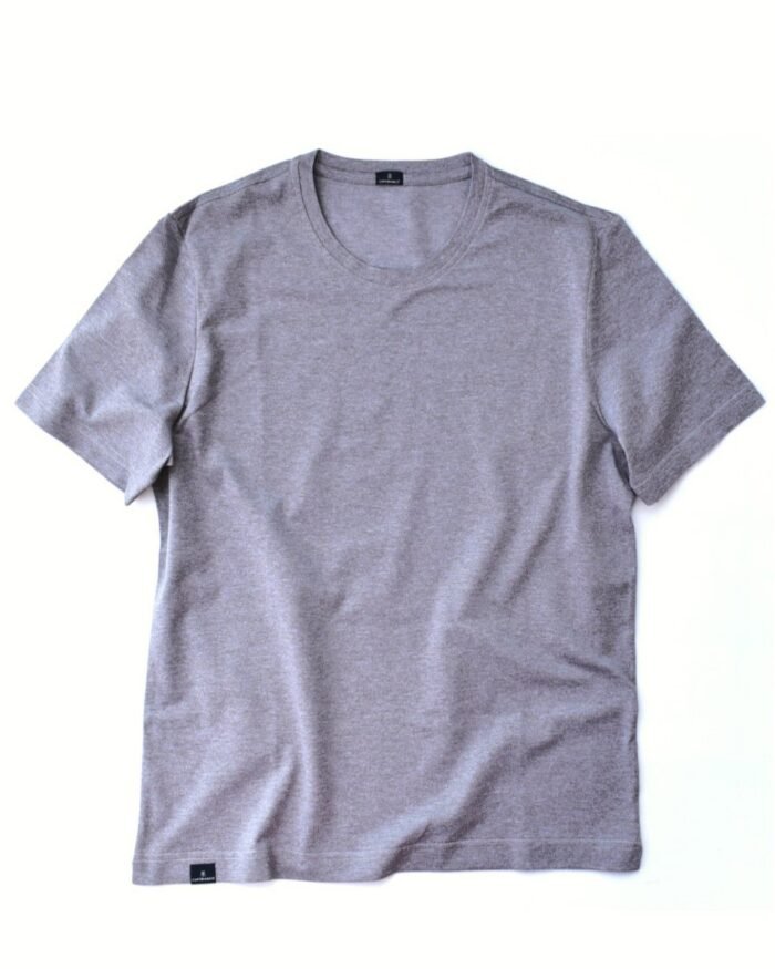 MAKÒ COTTON T-SHIRT – OXFORD MELANGE ELEGANCE AND COMFORT