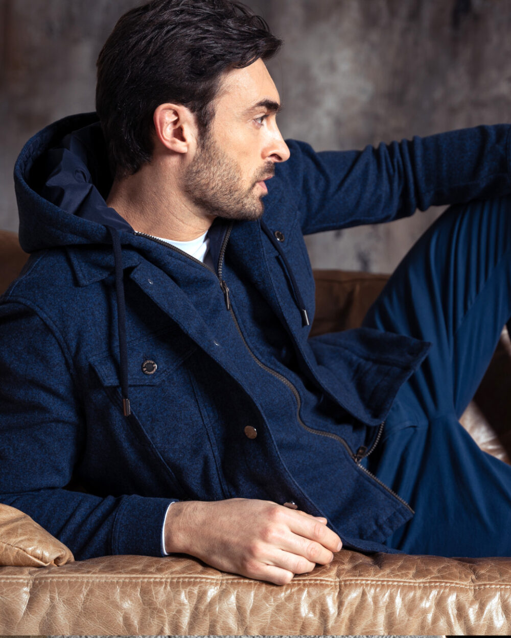 J-JACKET IN WARM FELTED WOOL