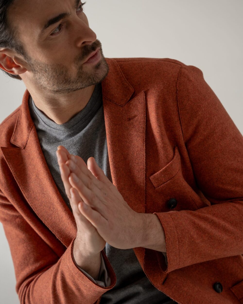 DOUBLE-BREASTED BLAZER WOOLCOT