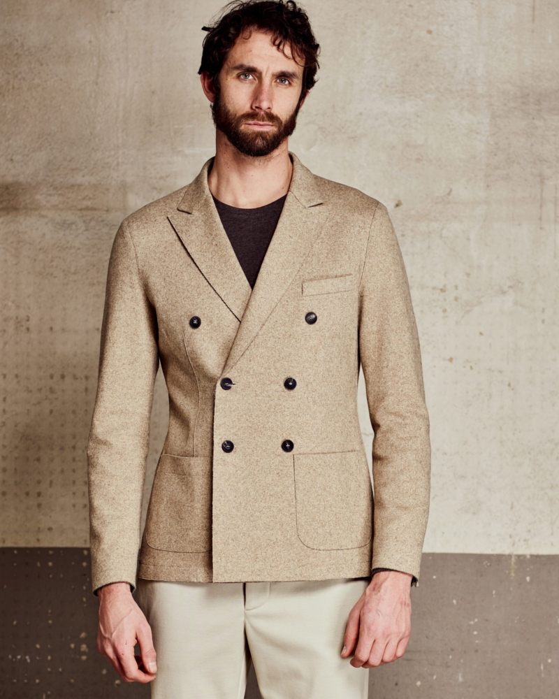 DOUBLE-BREASTED BLAZER WOOLCOT