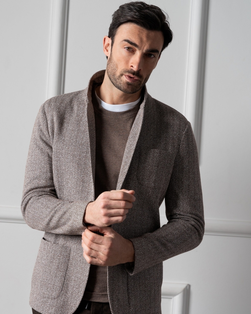 CHEVRON WOOLCOT BLAZER