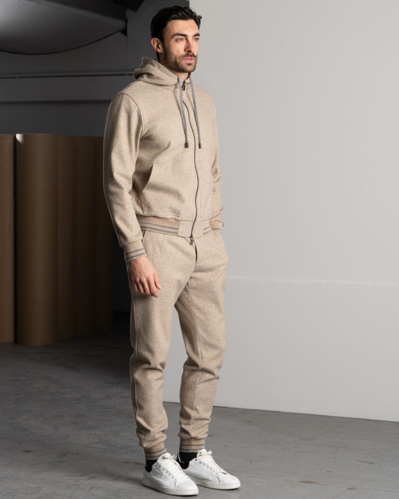 LEISURE SUIT IN WOOLCOT FELTED FABRIC