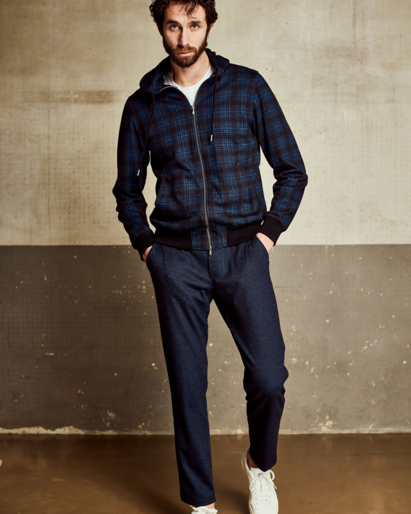 FANCY-CHIC WOOLCOT BLACK-WATCH LEISURE SET