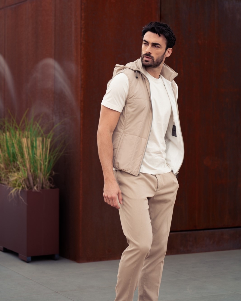 CASUAL SPORTY QUILTED NYLON VEST