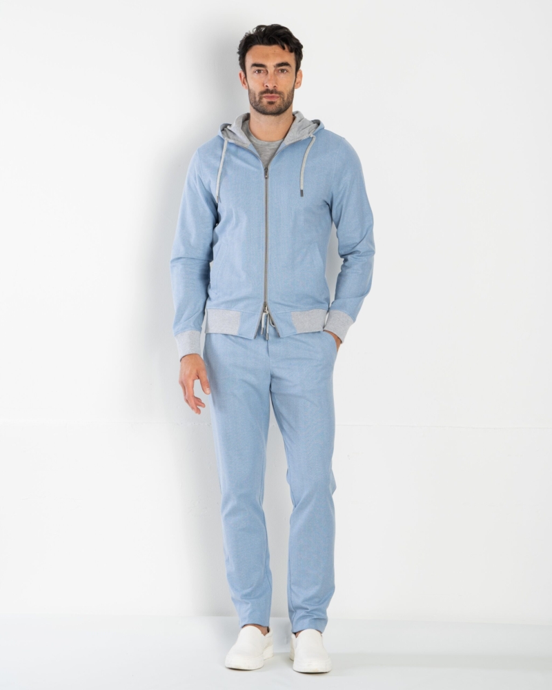 LEISURESUIT SUPIMA COTTON CHEVRON DESIGN