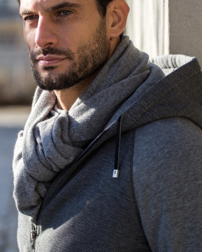 LUXURY FULL-ZIP CASHCOT PADDED WITH SILK