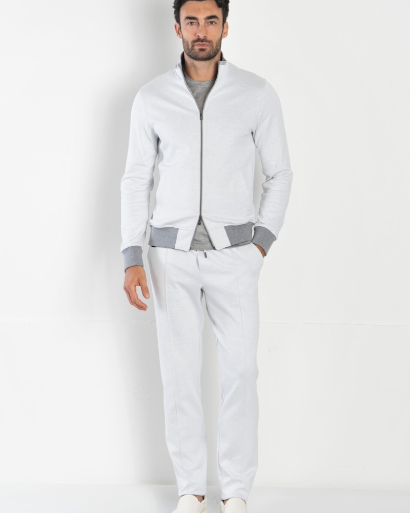 PREMIUM SUPIMA COTTON SOFT‑JERSEY TRACKSUIT SET