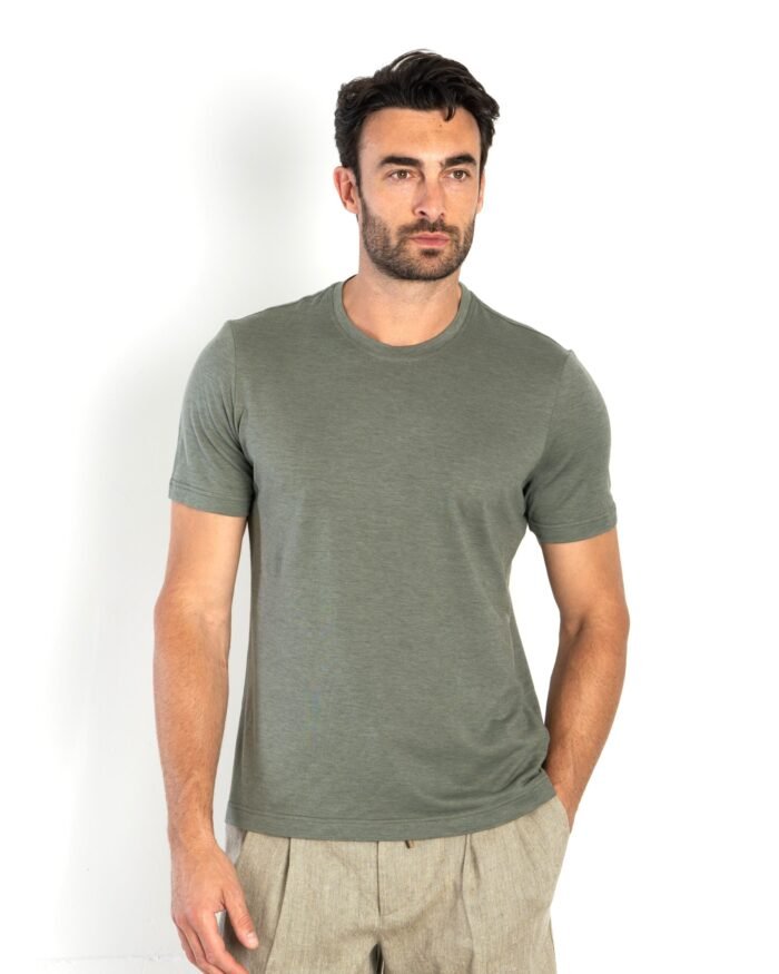 PREMIUM COTTON LYOCELL OXFORD T-SHIRT