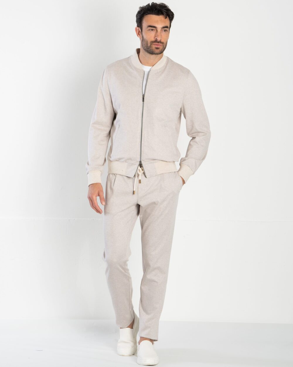 SET TRACKSUIT CASUAL WITH SUPIMA BOMBER FOR STYLE AND COMFORT