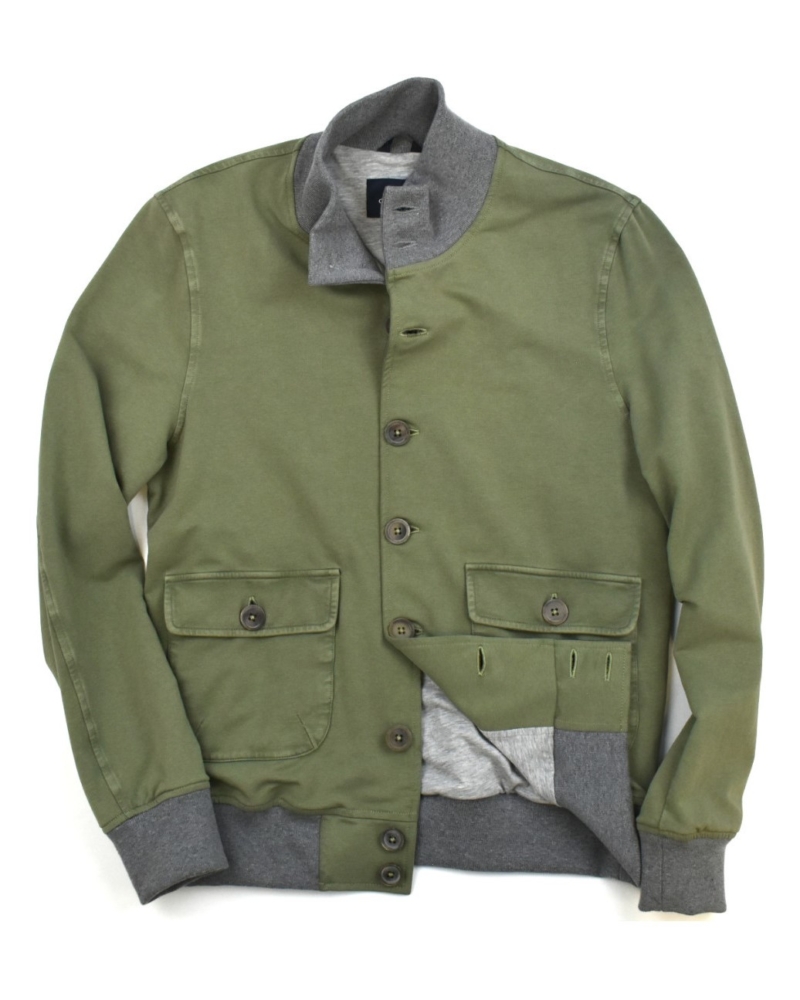 ORGANIC COTTON SOFT FLEECE BLOUSON