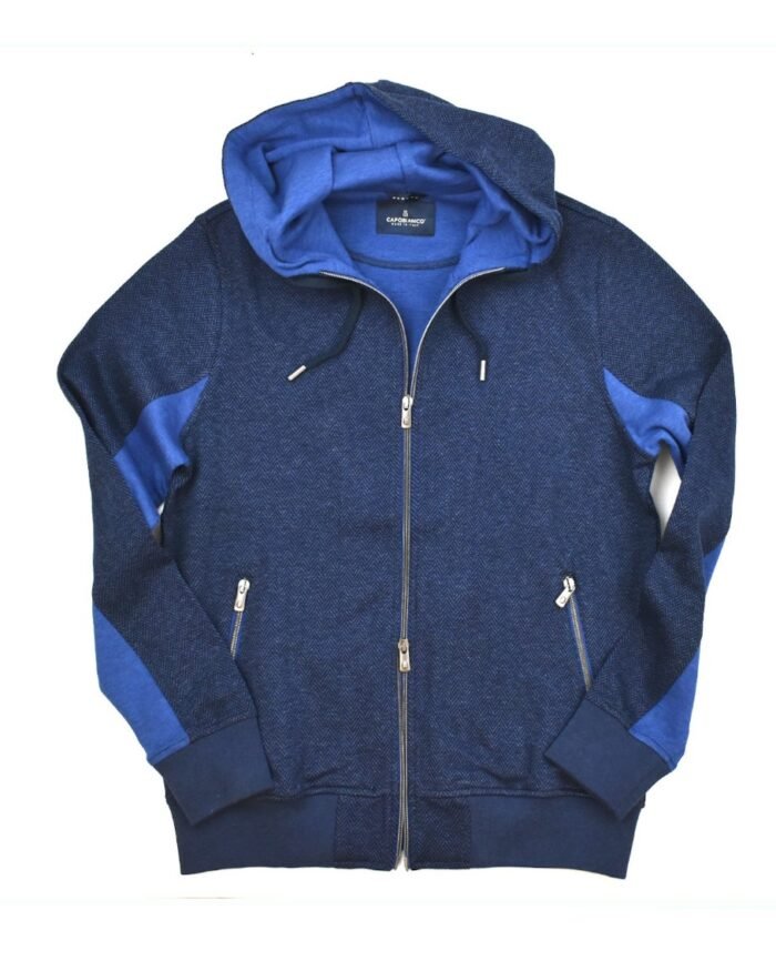 LUXURY LONG FIBER COTTON CHEVRON HOODY