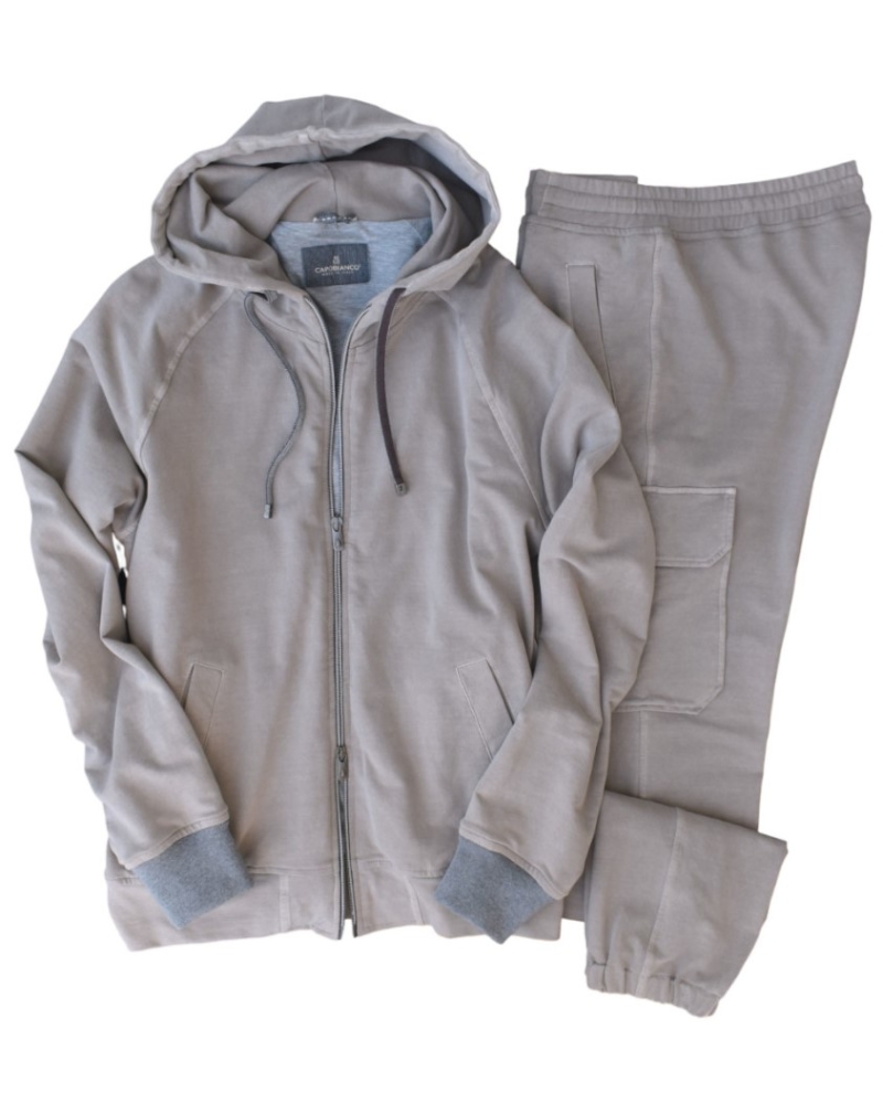 SPORTY TRACKSUIT SET IN ORGANIC COTTON JERSEY FOR ECO STYLE AND COMFORT