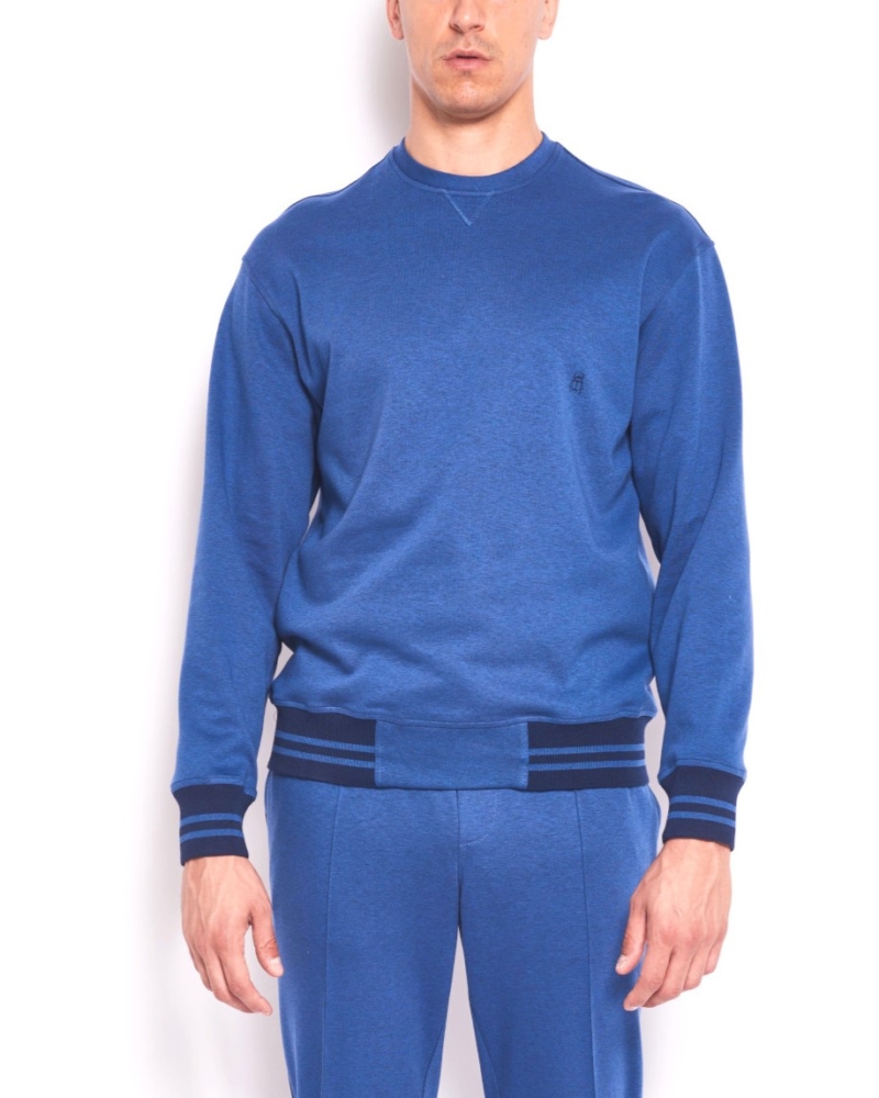 SUPIMA COTTON LIGHT FLEECE SWEATER