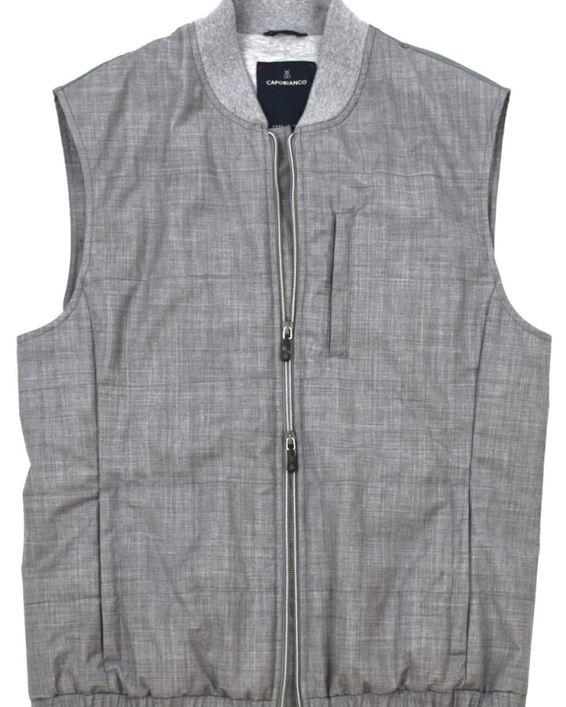 ELEGANT SPORTY VEST IN WATERPROOF WINDPROOF MERINO WOOL