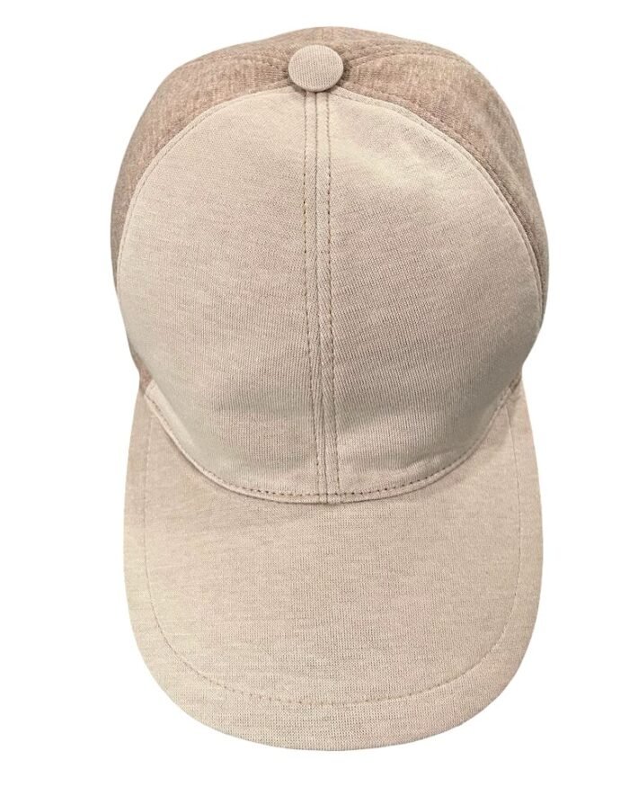 REFINED MODERN BASEBALL CAP IN YARN-DYED SUPIMA COTTON LIGHT-FLEECE