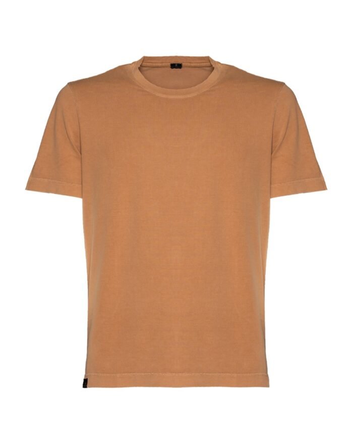 SUSTAINABLE SUPIMA COTTON T-SHIRT WITH EARTH-DYED FINISH