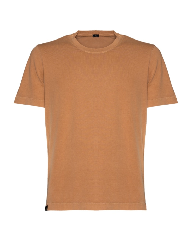 SUSTAINABLE SUPIMA COTTON T-SHIRT WITH EARTH-DYED FINISH