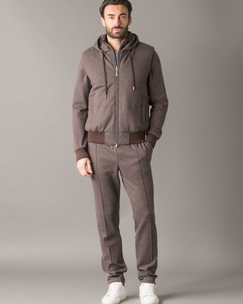 CASUAL-CHIC QUILTED VEST IN CASHMERE-COTTON FLEECE