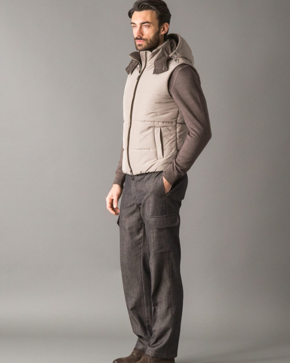 VEST IN RECYCLED POLYESTER AND CLIMALIGHT PADDING