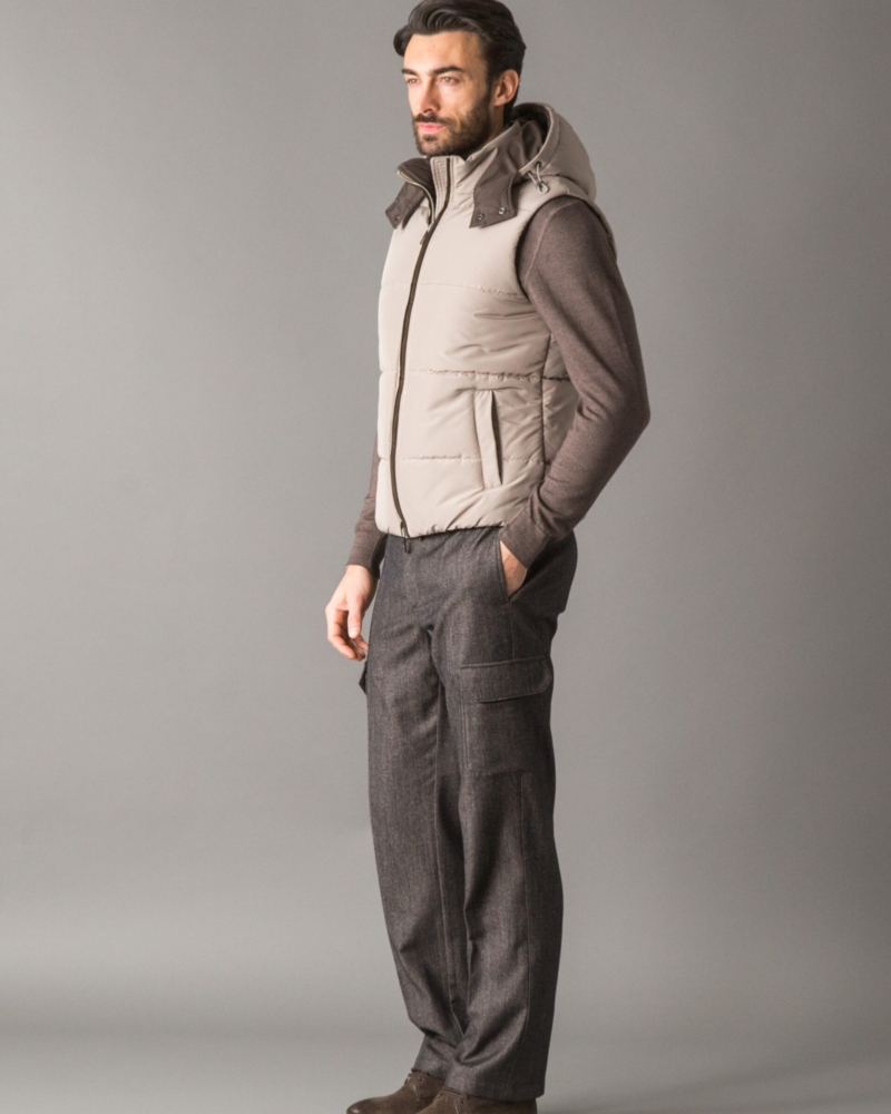 VEST IN RECYCLED POLYESTER AND CLIMALIGHT PADDING