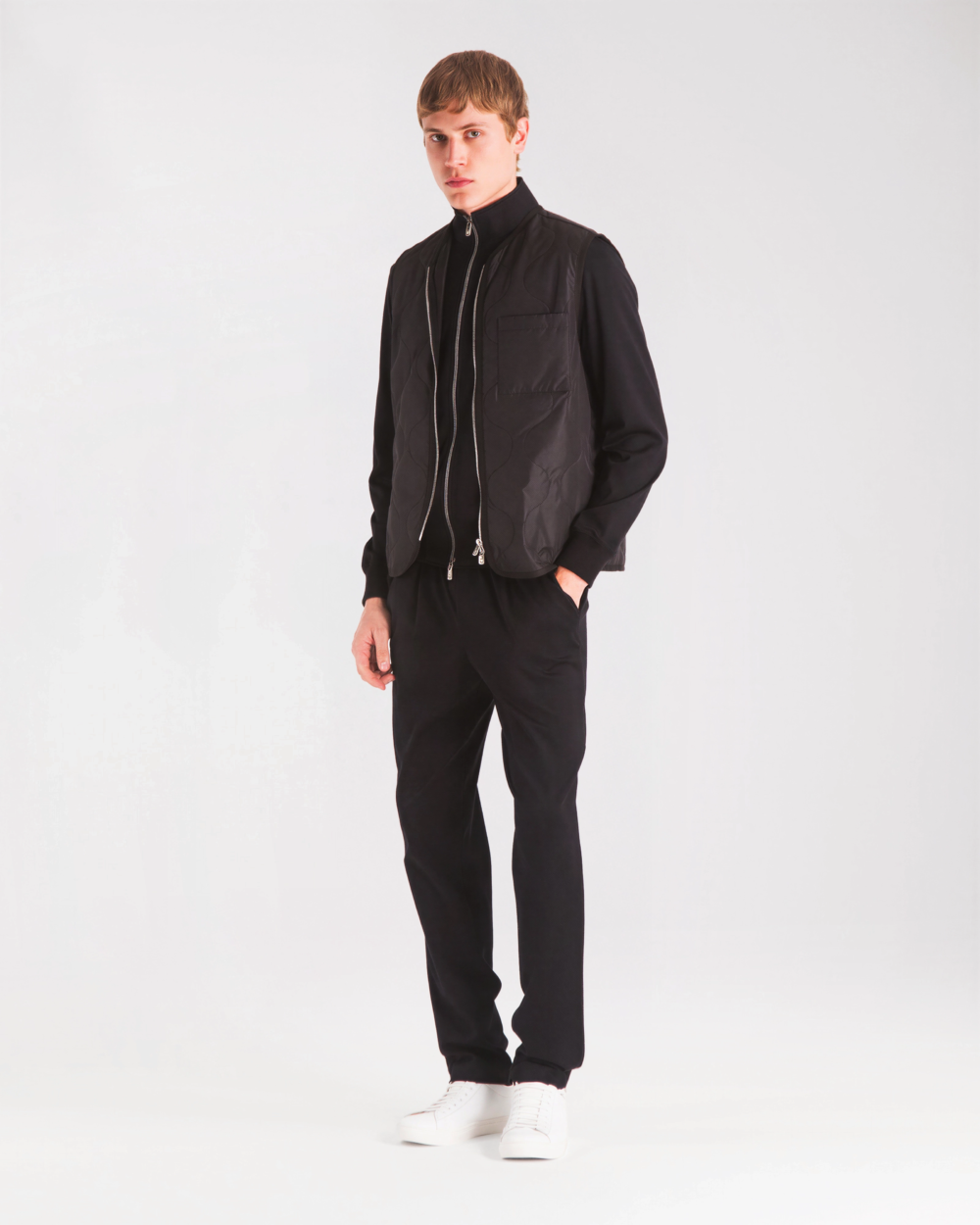 COMFORT‑TREND SOFT‑JERSEY BLAZER