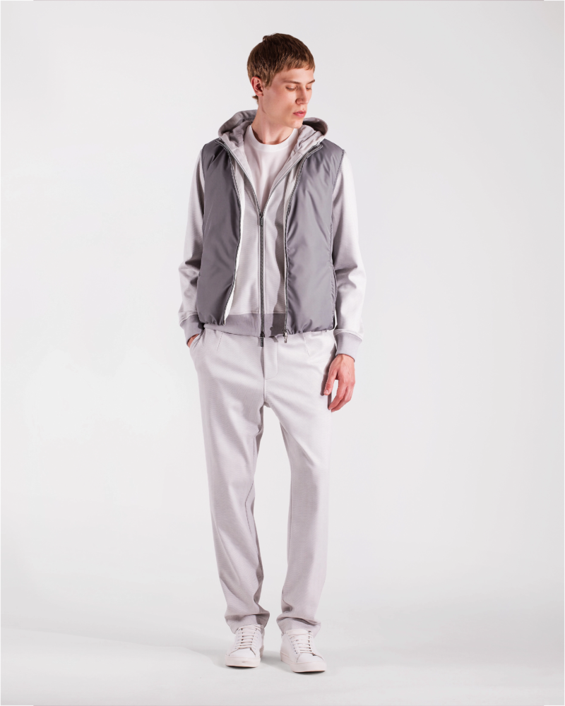 SUPIMA MELANGE CHEVRON JERSEY TRACKSUIT