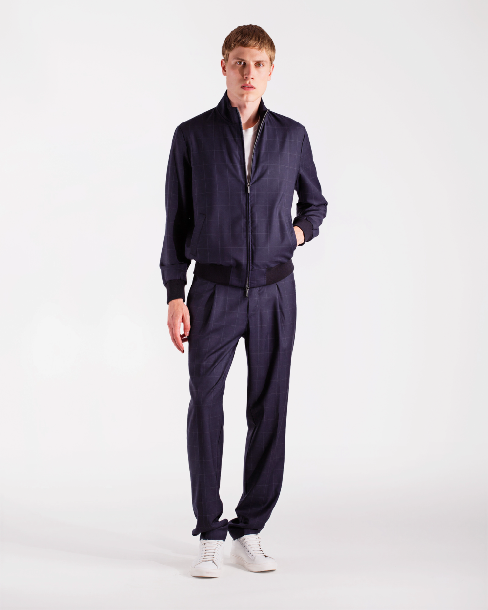 LUXURY‑CASUAL PURE WOOL COORDINATED SET