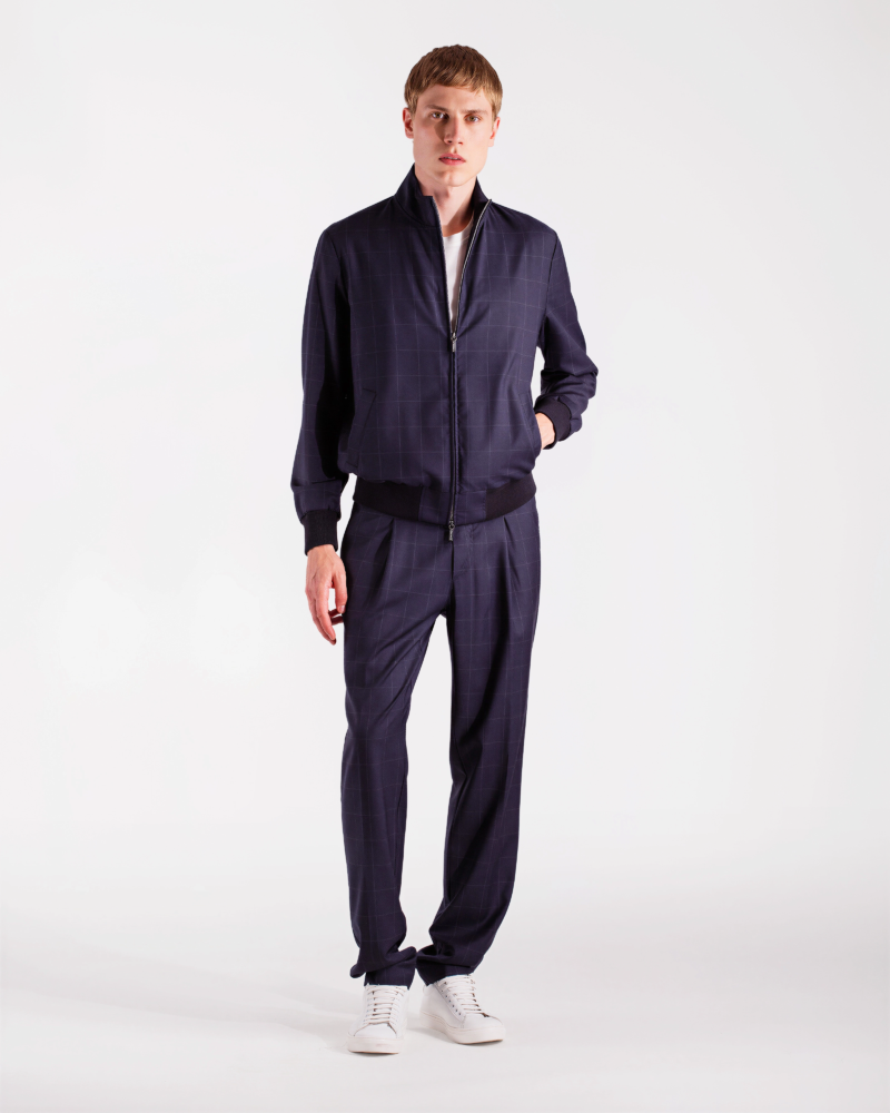 LUXURY‑CASUAL PURE WOOL COORDINATED SET