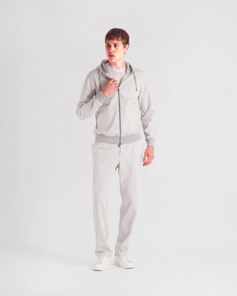SUPIMA MELANGE CHEVRON JERSEY TRACKSUIT