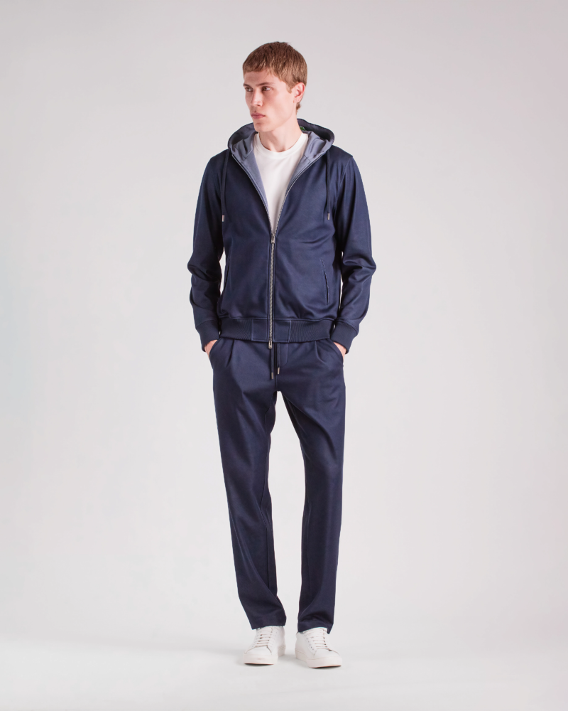 LEISURE‑CHIC SUPIMA COTTON TRACKSUIT